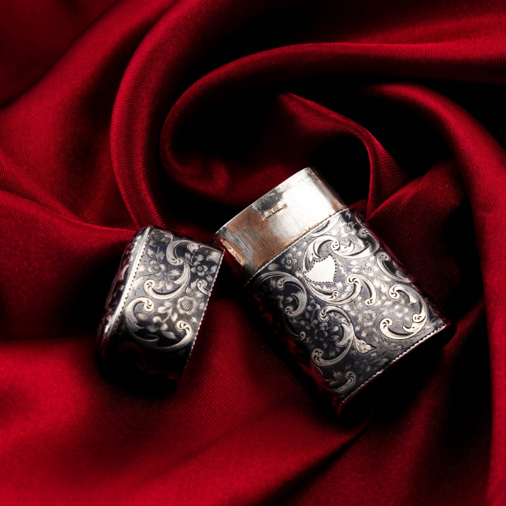 Antique Imperial Russian Solid Silver Niello Vesta Case with Fine Engravings - 19th Century View VI