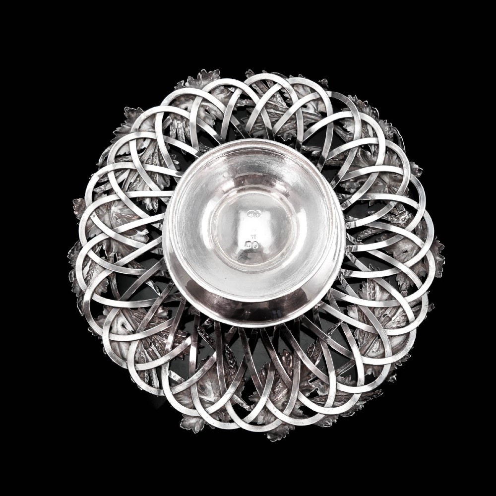 A Rare Antique Georgian Solid Silver Tazza Bowl with Cast Harvest Decorations - Charles Reily & George Storer 1835 View XXX