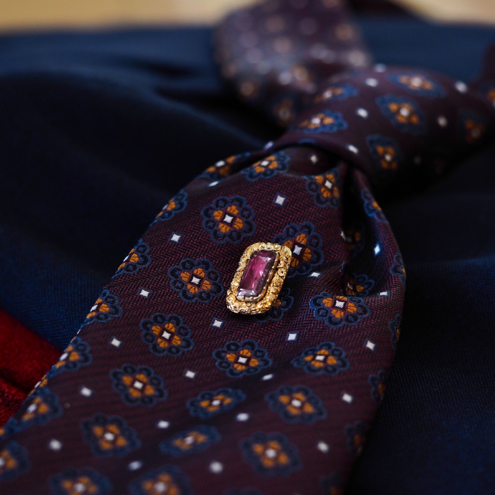 Antique Georgian 15ct Gold Amethyst Stick Pin/Tie Pin/Brooch - c.1810 View XVII