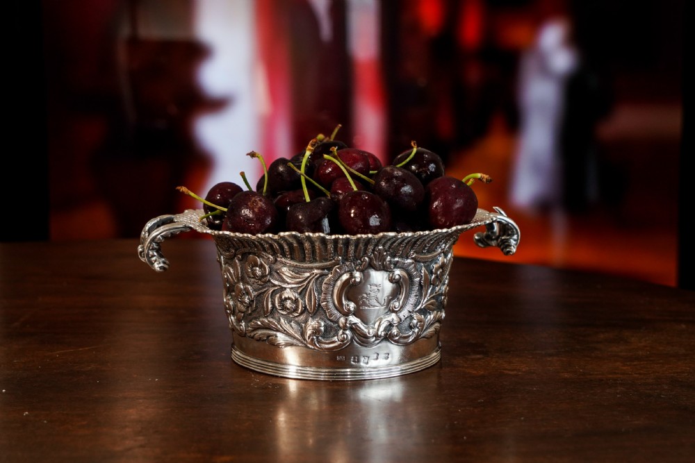 Antique Georgian Solid Silver Irish Bowl with Gorgeous Irish Chasing - Robert W Smith 1832 View V