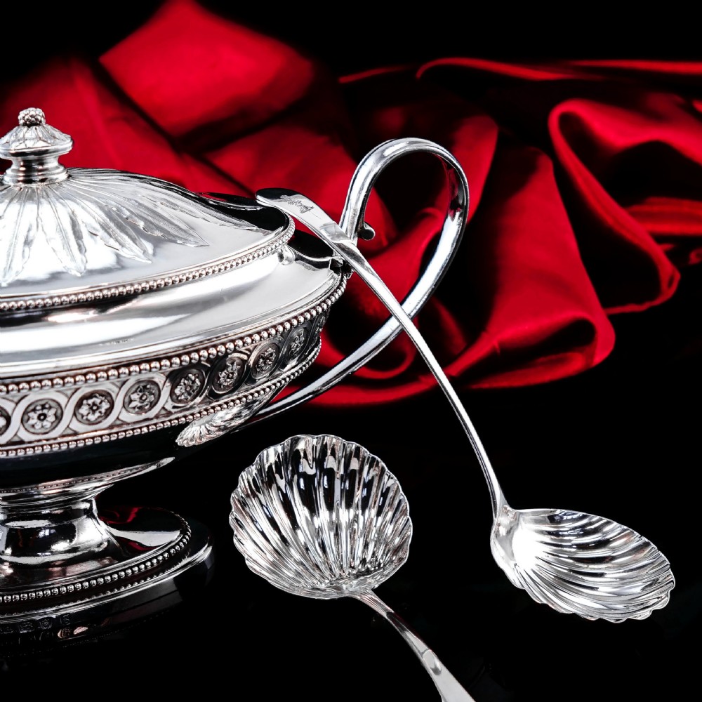 Antique Georgian Sterling Silver Tureens - Neoclassical 1782 View XXVI