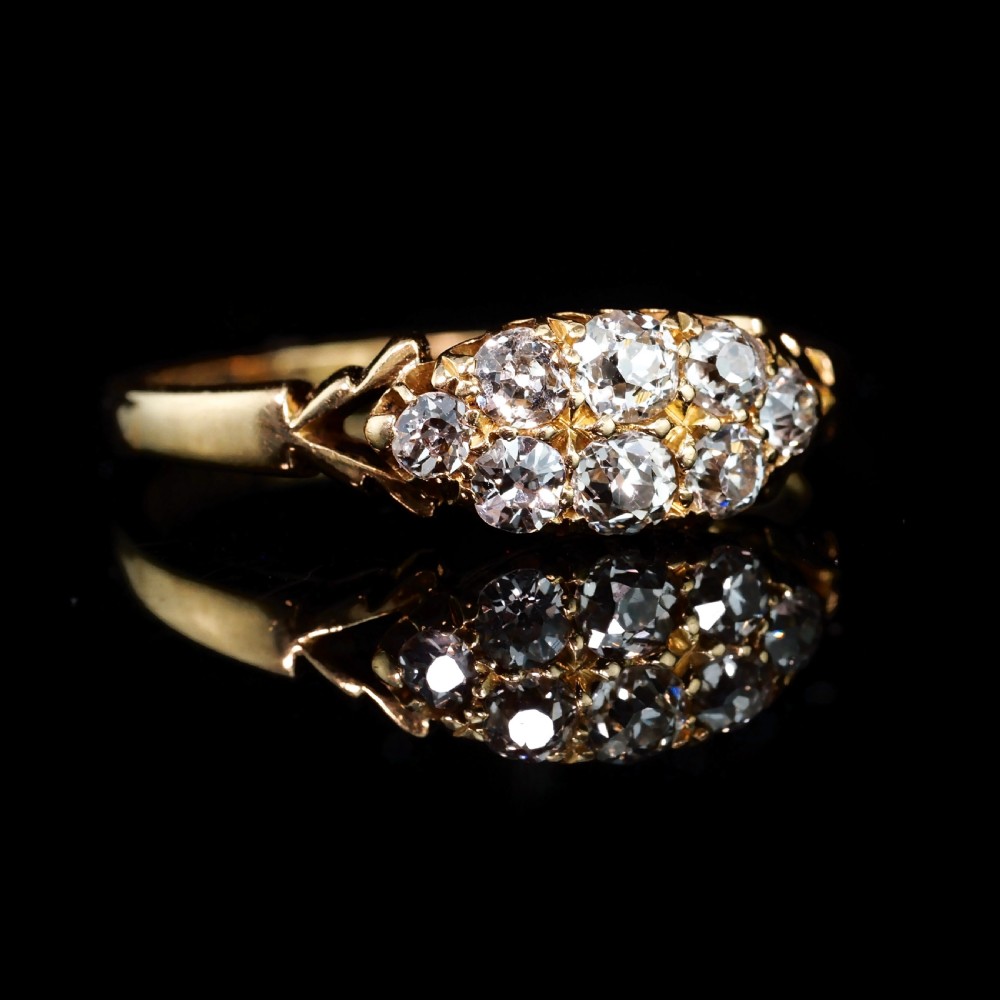 Antique Diamond Ring 18ct Gold - Birmingham 1897 View V