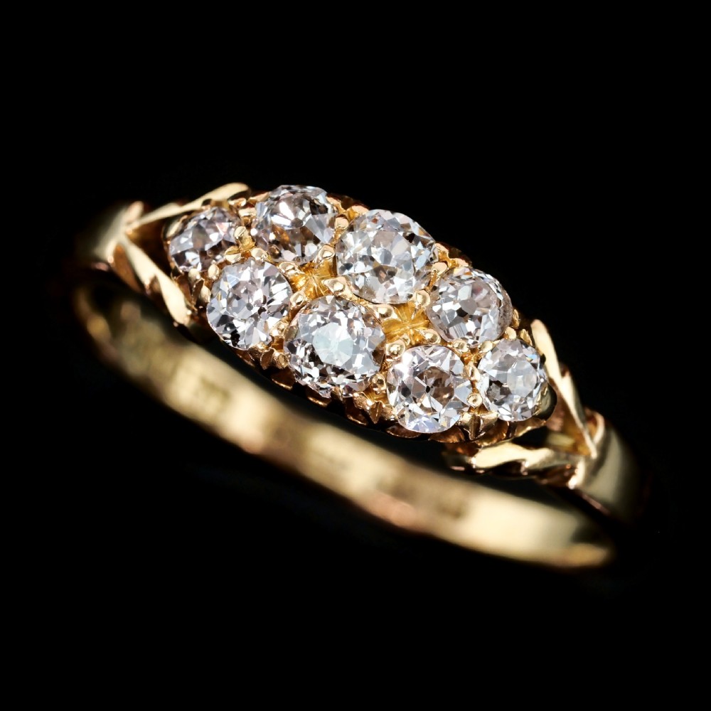Antique Diamond Ring 18ct Gold - Birmingham 1897 View VI