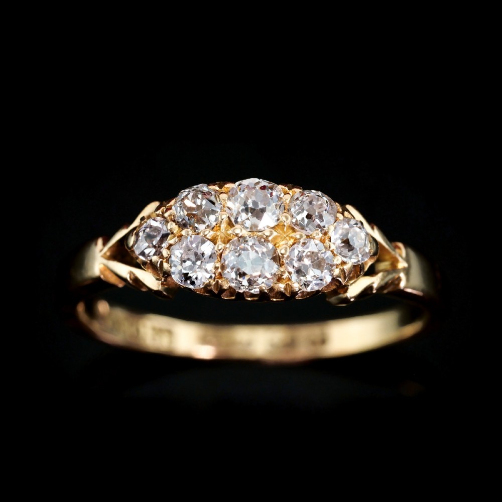 Antique Diamond Ring 18ct Gold - Birmingham 1897 View VIII