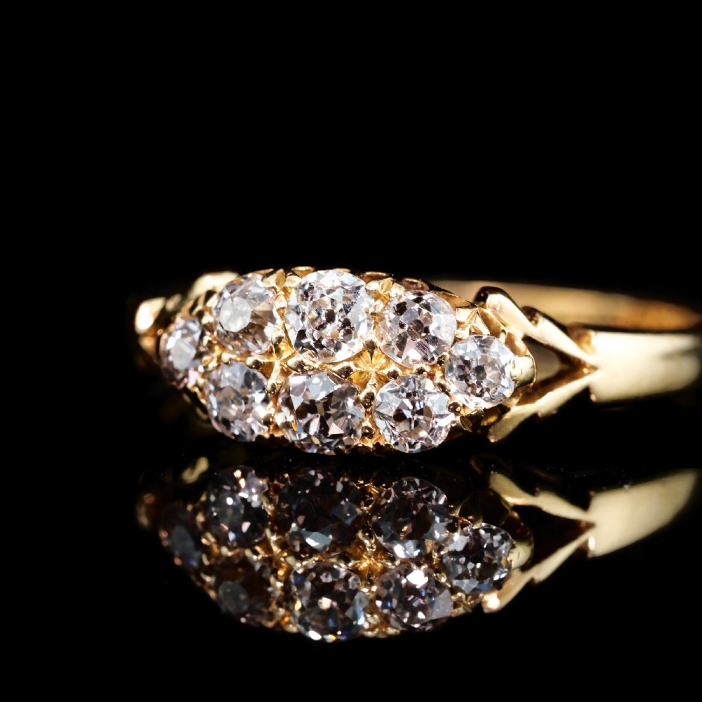 Antique Diamond Ring 18ct Gold - Birmingham 1897 View IX