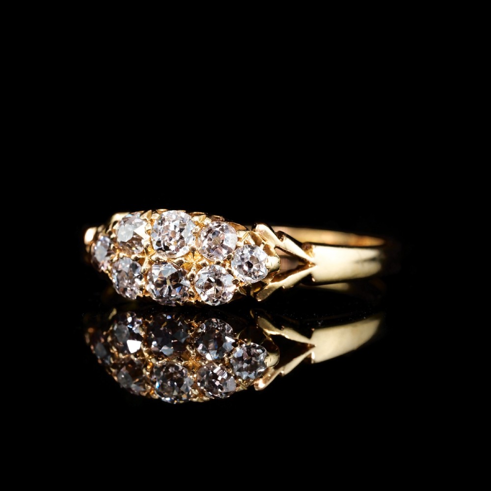 Antique Diamond Ring 18ct Gold - Birmingham 1897 View XII