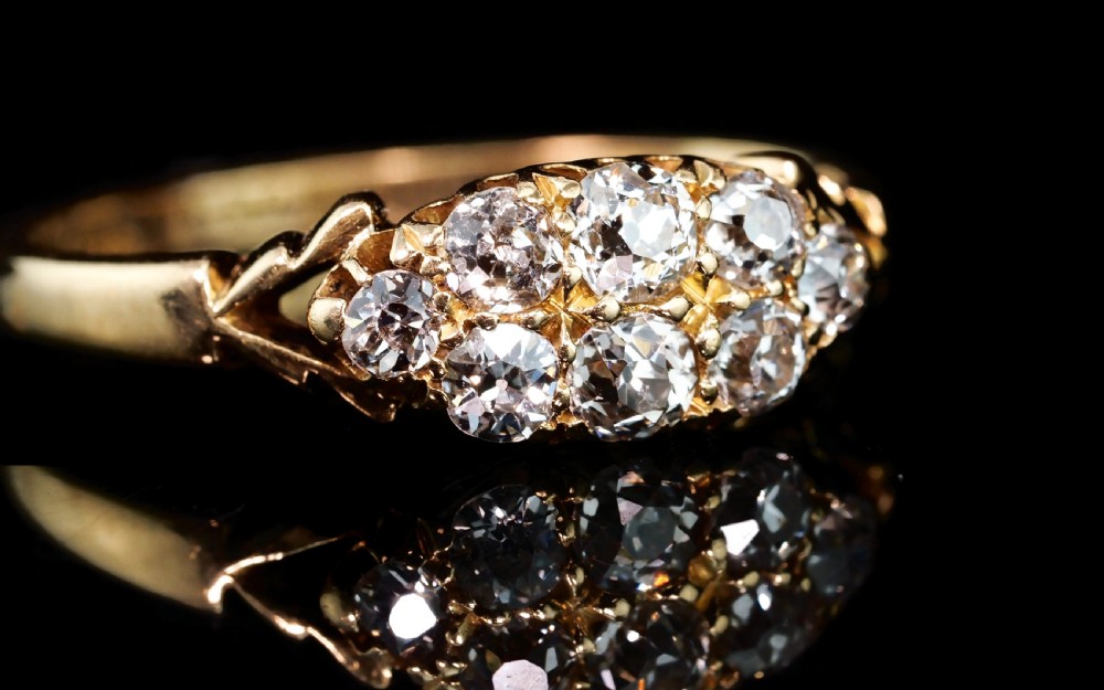 Antique Diamond Ring 18ct Gold - Birmingham 1897 View XIII
