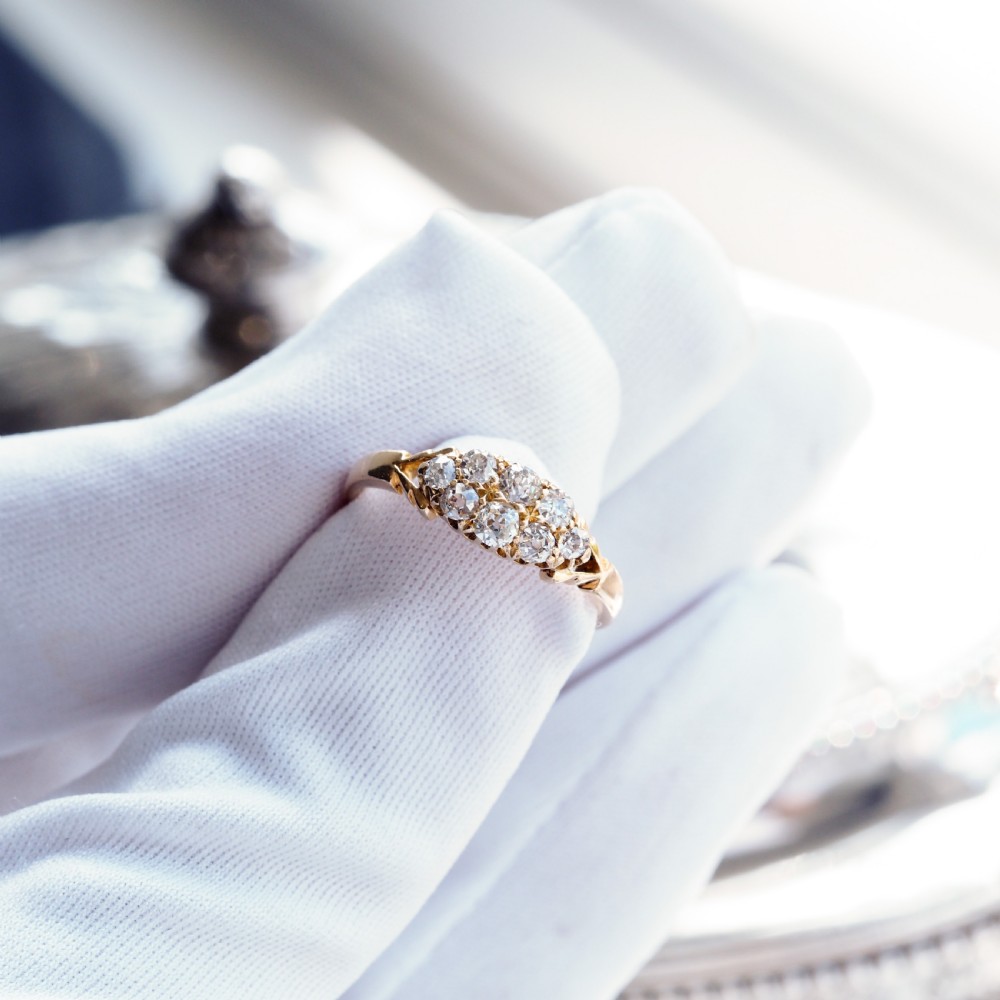 Antique Diamond Ring 18ct Gold - Birmingham 1897 View XV