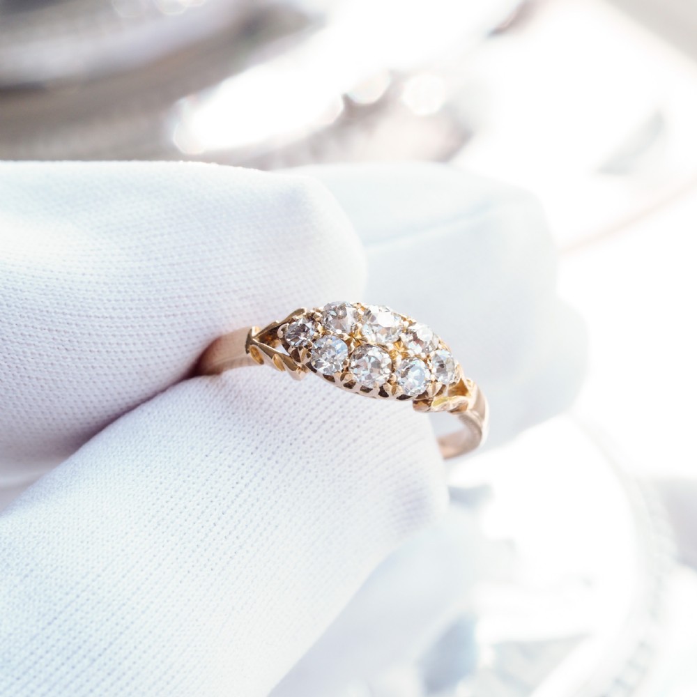 Antique Diamond Ring 18ct Gold - Birmingham 1897 View XVI