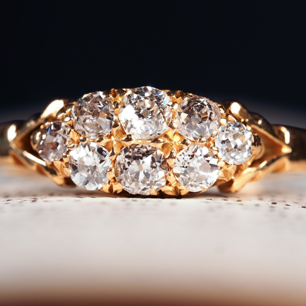 Antique Diamond Ring 18ct Gold - Birmingham 1897 View XVII