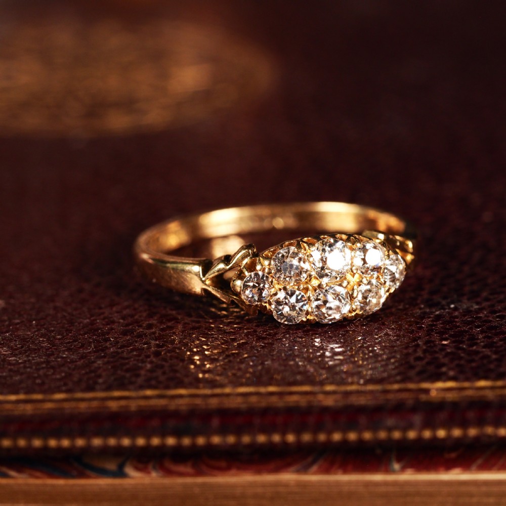 Antique Diamond Ring 18ct Gold - Birmingham 1897 View XVIII
