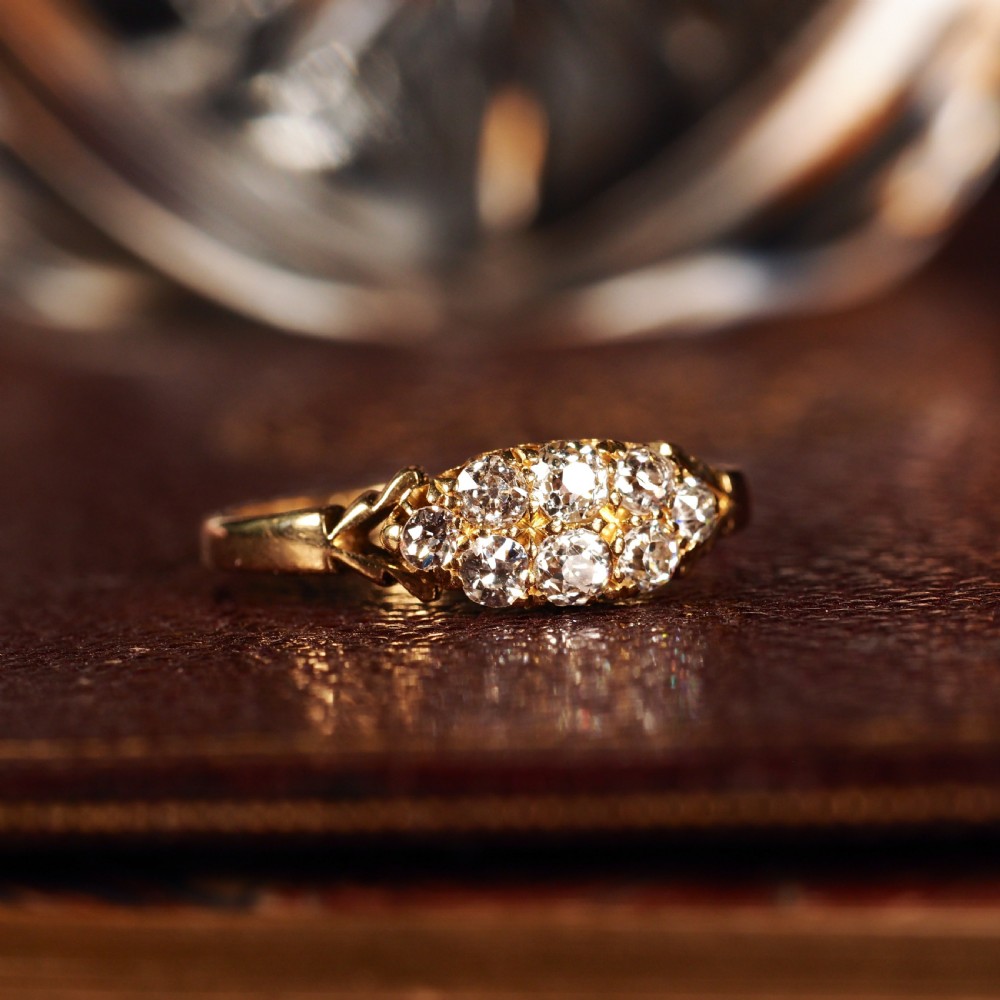 Antique Diamond Ring 18ct Gold - Birmingham 1897 View XIX