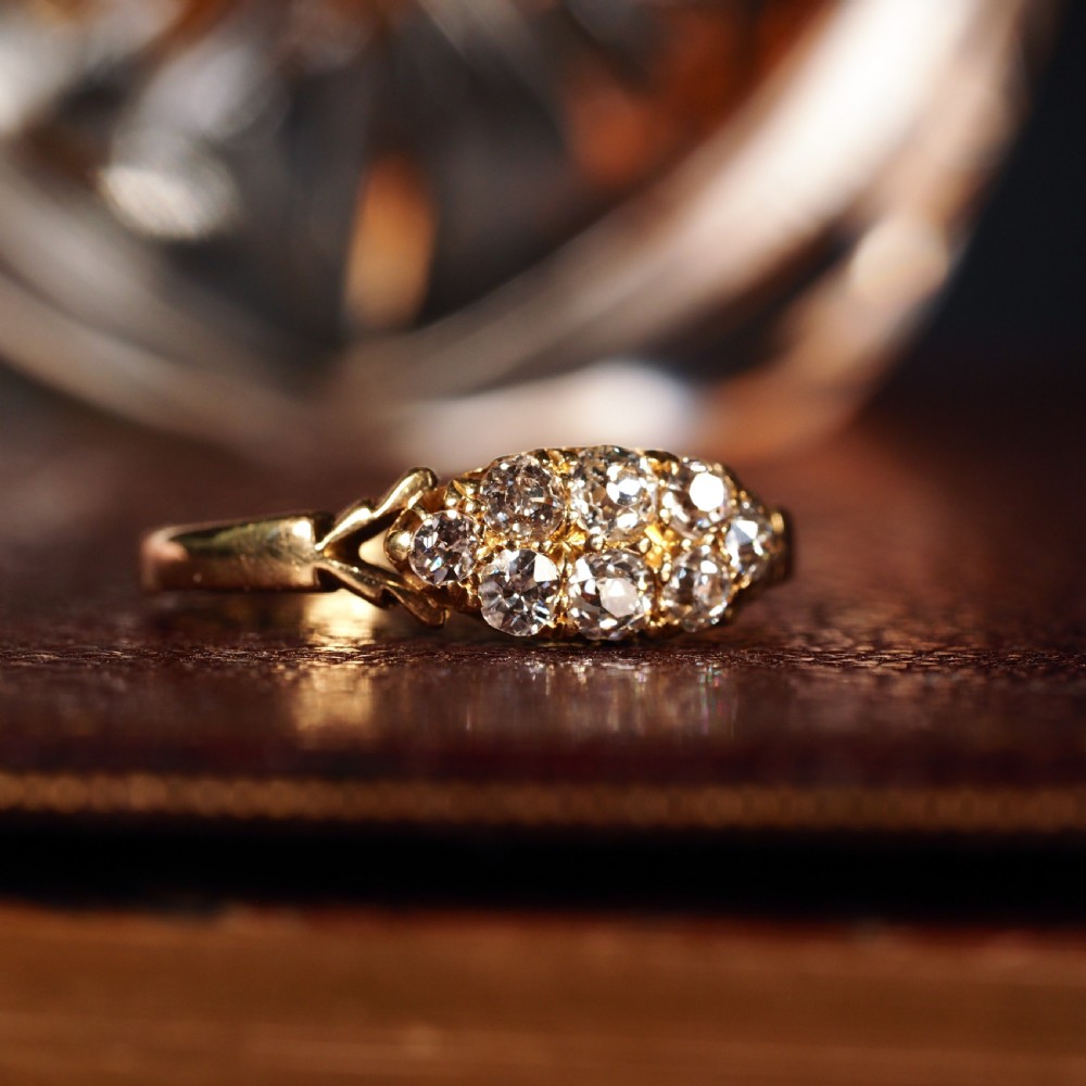 Antique Diamond Ring 18ct Gold - Birmingham 1897 View XX