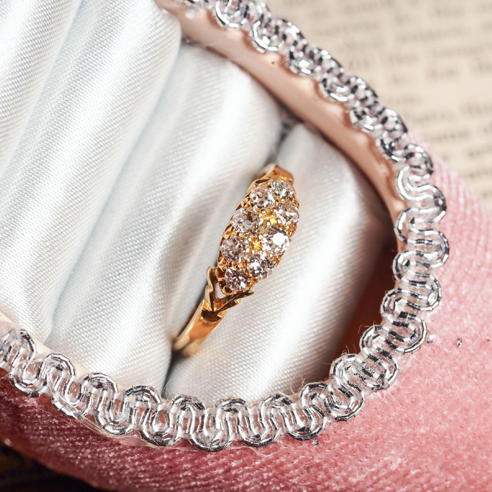Antique Diamond Ring 18ct Gold - Birmingham 1897 View XXI