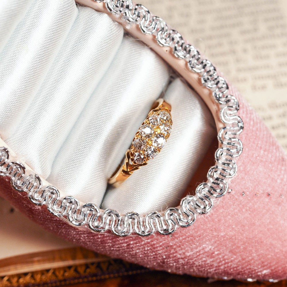 Antique Diamond Ring 18ct Gold - Birmingham 1897 View XXII