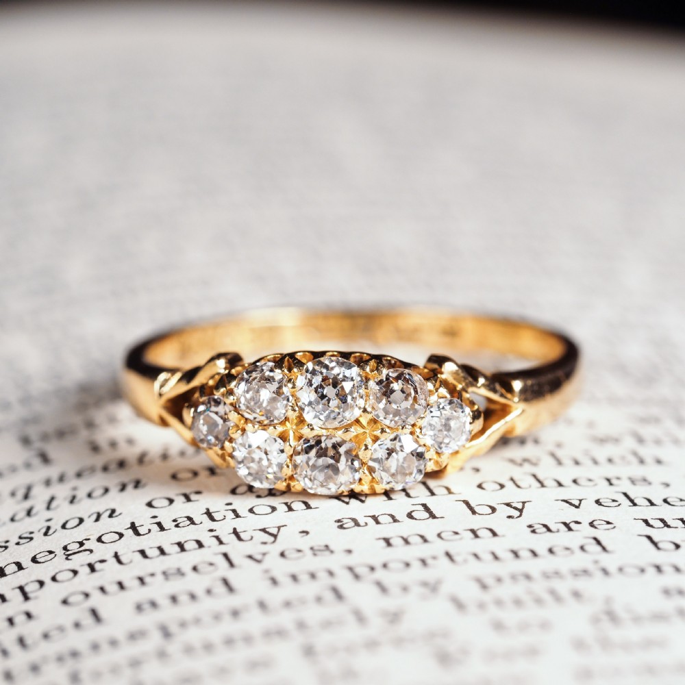 Antique Diamond Ring 18ct Gold - Birmingham 1897 View XXIII