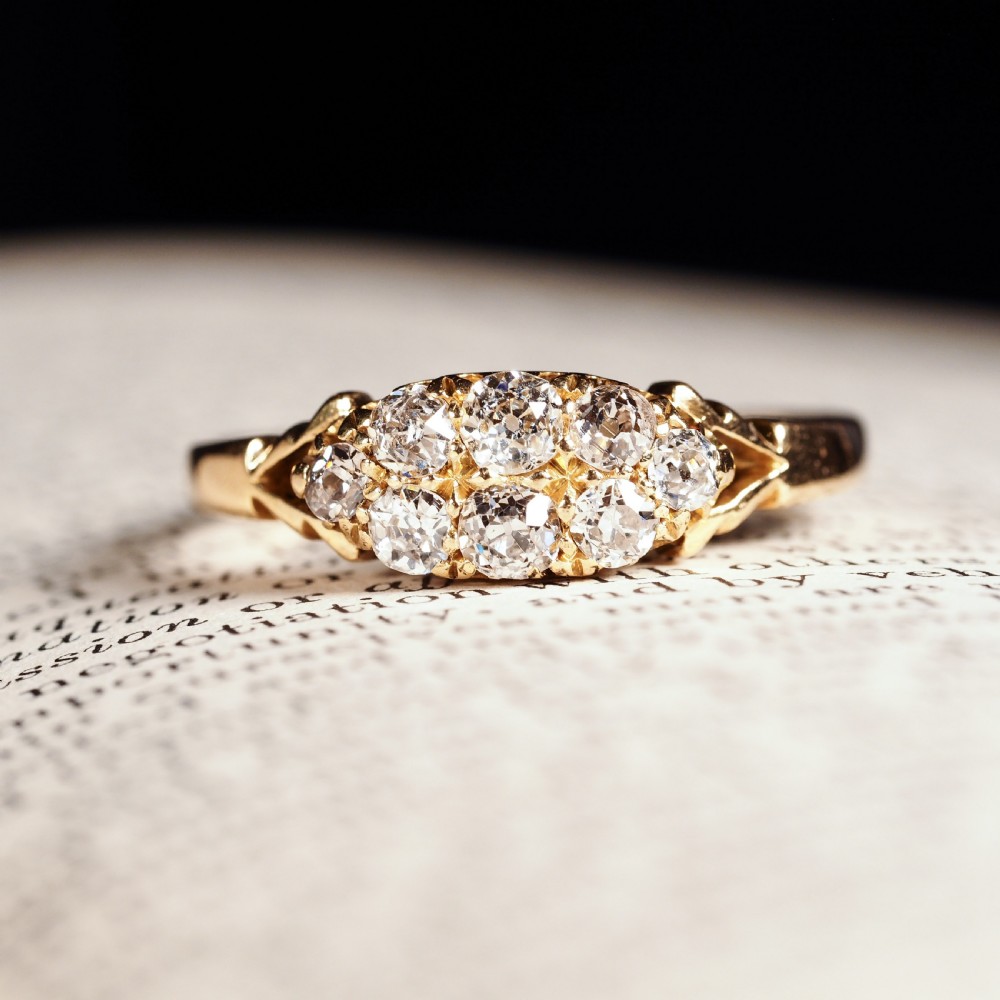 Antique Diamond Ring 18ct Gold - Birmingham 1897 View XXIV