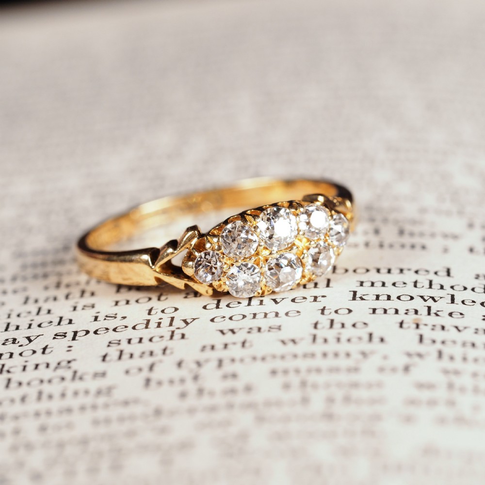 Antique Diamond Ring 18ct Gold - Birmingham 1897 View XXV