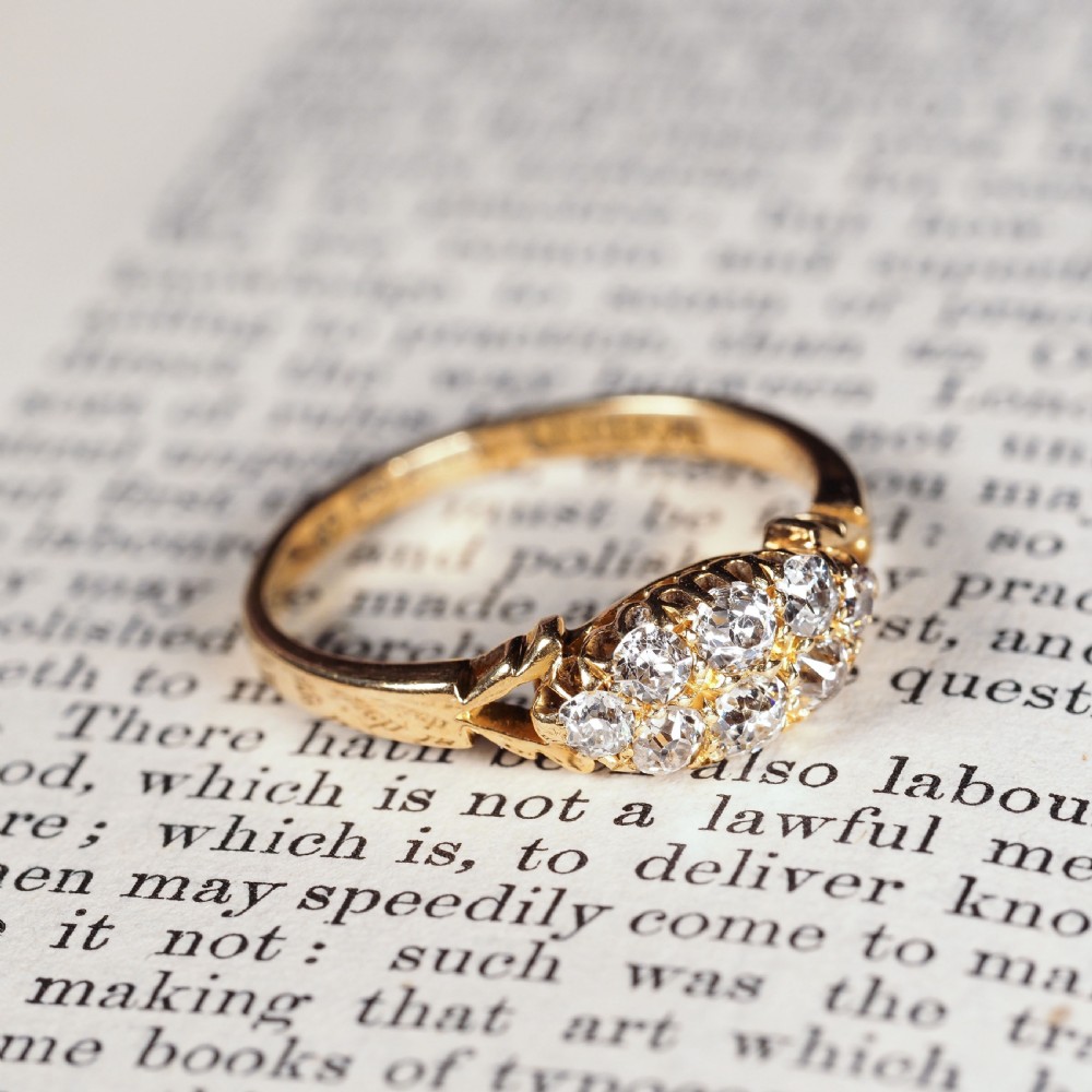 Antique Diamond Ring 18ct Gold - Birmingham 1897 View XXVII