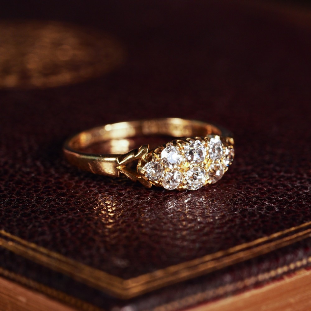 Antique Diamond Ring 18ct Gold - Birmingham 1897 View XXIX