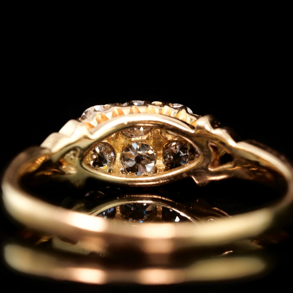 Antique Diamond Ring 18ct Gold - Birmingham 1897 View XXX