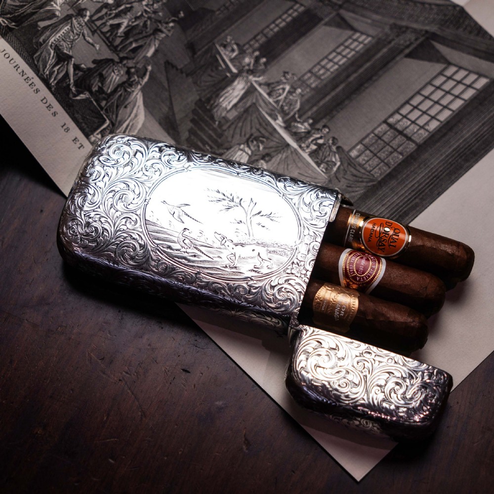 Antique Victorian Solid Silver Cigar Cheroot Case - Nathaniel Mills 1853 View XIV