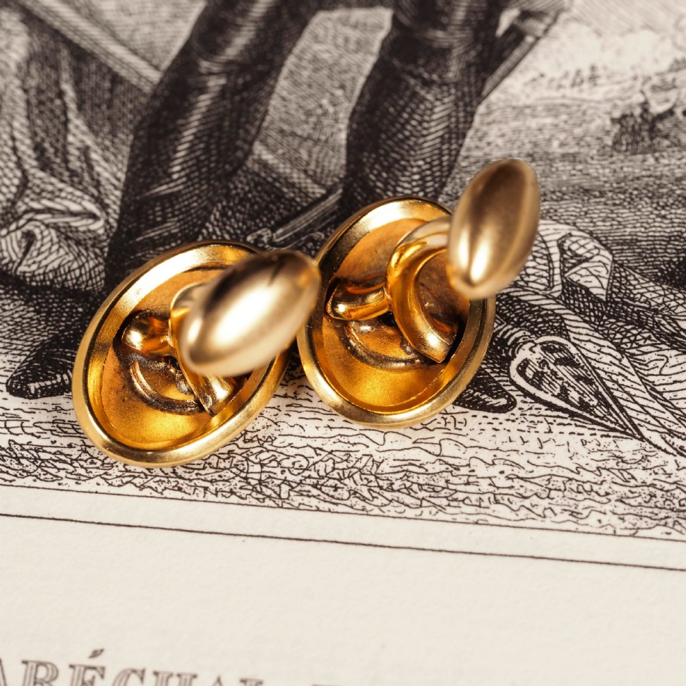 Antique Victorian Diamond & 14ct Gold Star Cufflinks - c.1880 View XIII