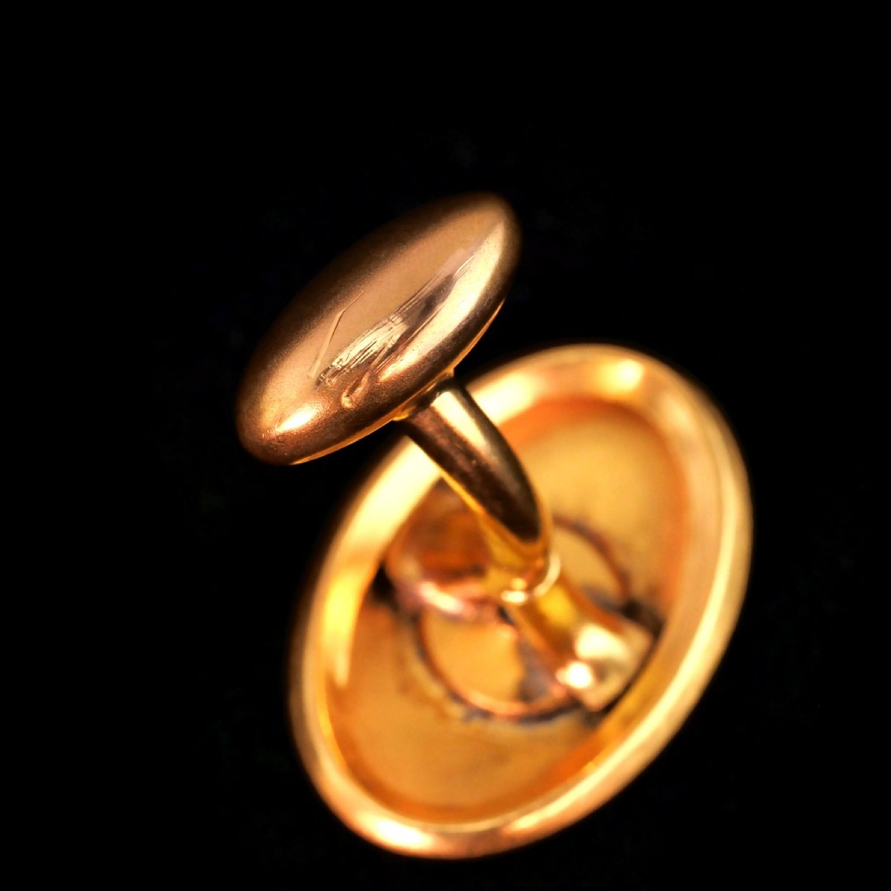 Antique Victorian Diamond & 14ct Gold Star Cufflinks - c.1880 View XIX