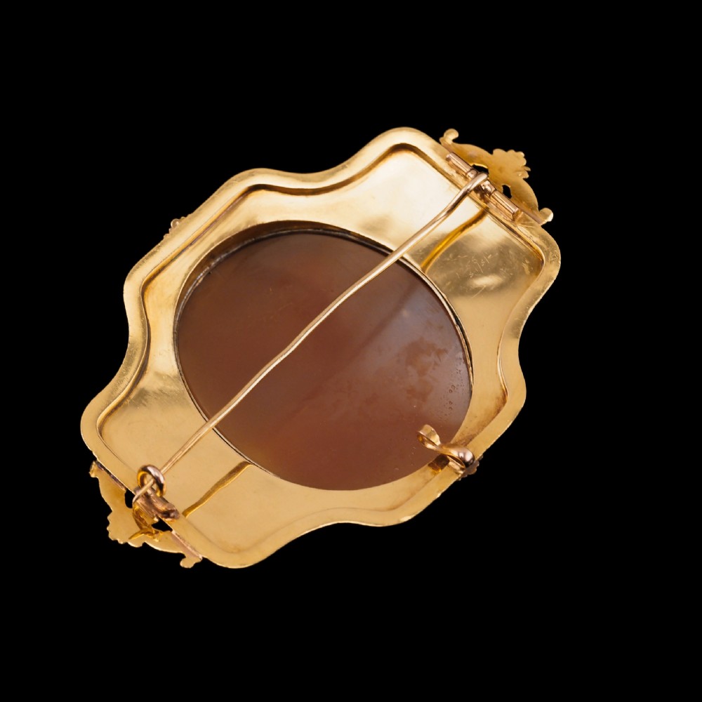 Large Antique 18ct Gold Cameo Brooch, Greek Mythological Figures - c.1860 View XIII