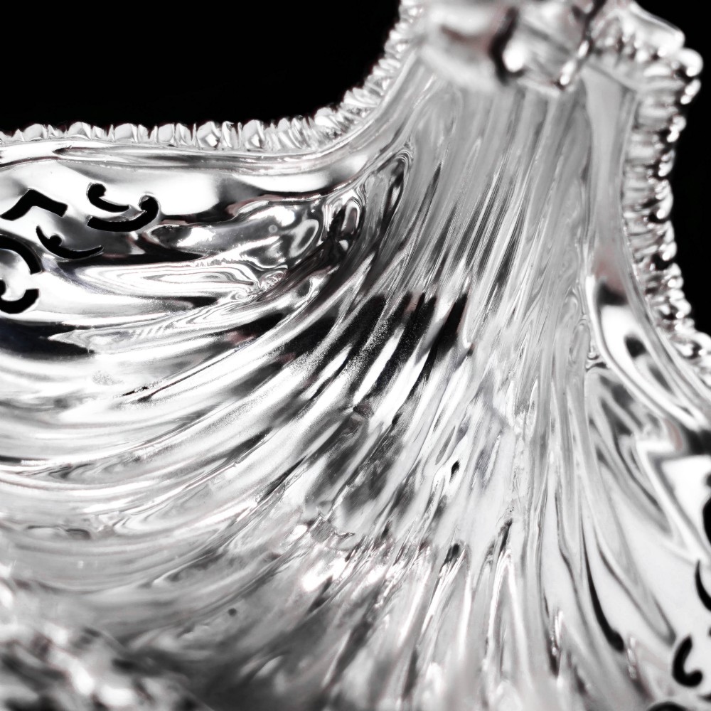 Antique Solid Silver Rococo Shell Dish in the Manner of Paul de Lamerie - 1908 View XXII