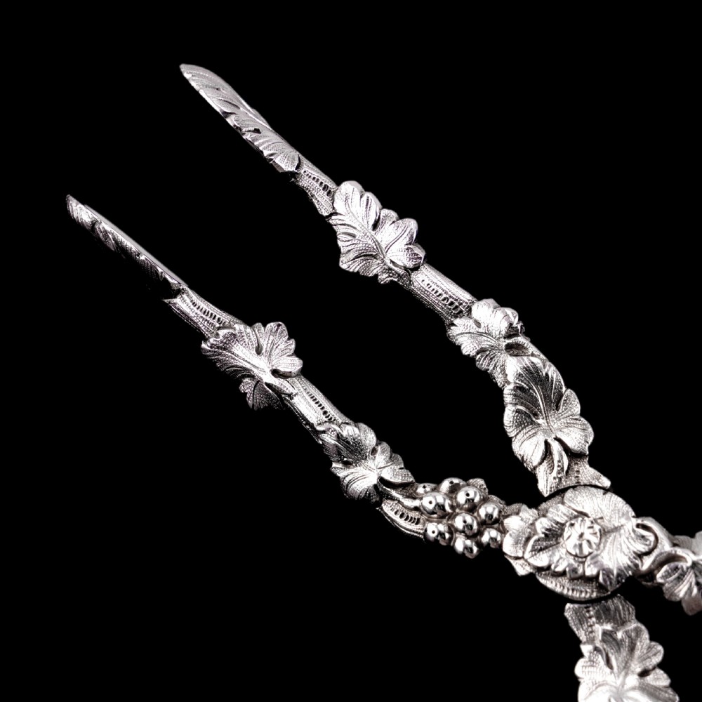 An Immaculate Georgian Solid Silver Sugar Tongs/Tea Tongs Naturalistic Style - 1836 View VI
