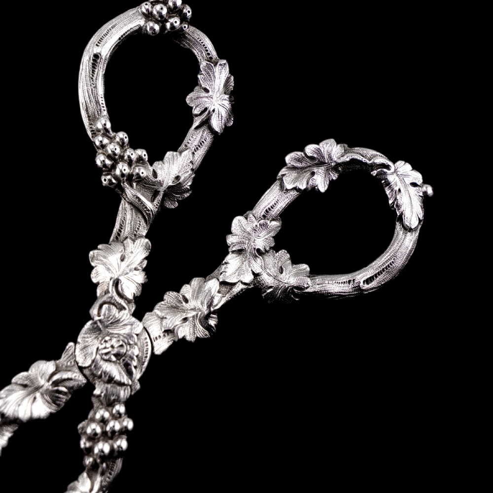 An Immaculate Georgian Solid Silver Sugar Tongs/Tea Tongs Naturalistic Style - 1836 View X