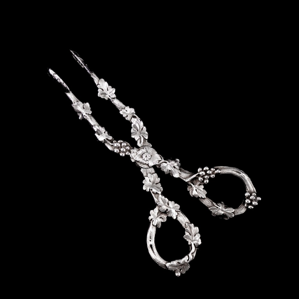 An Immaculate Georgian Solid Silver Sugar Tongs/Tea Tongs Naturalistic Style - 1836 View XIV