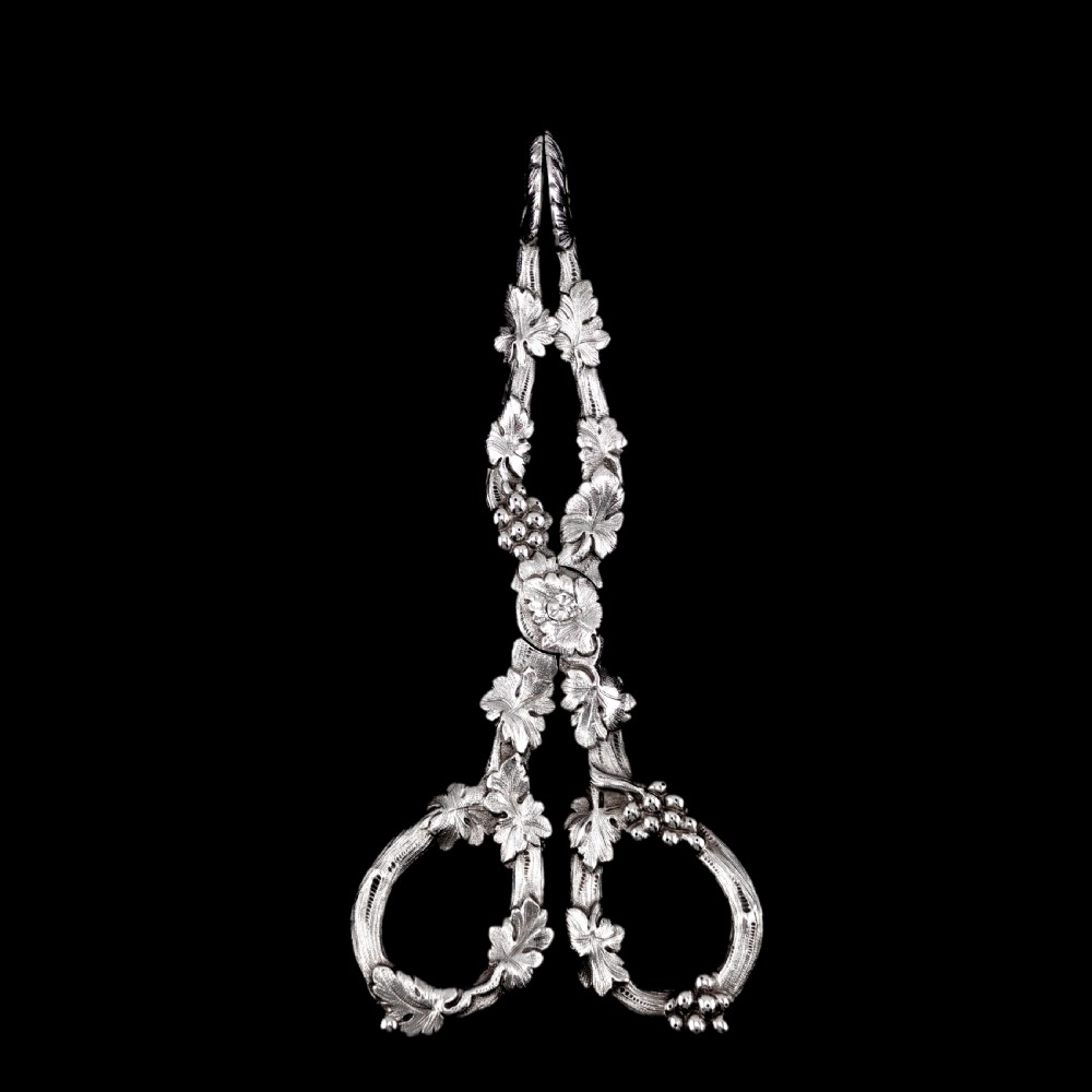 An Immaculate Georgian Solid Silver Sugar Tongs/Tea Tongs Naturalistic Style - 1836 View XVII