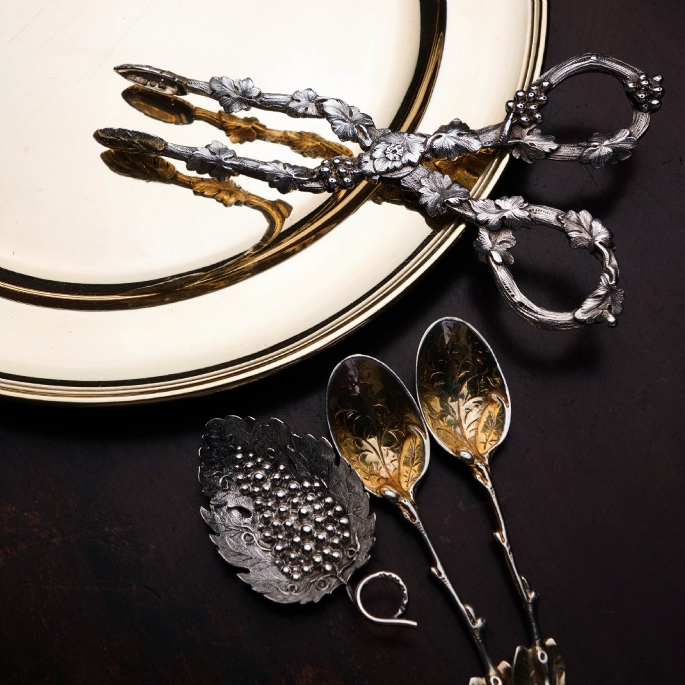 An Immaculate Georgian Solid Silver Sugar Tongs/Tea Tongs Naturalistic Style - 1836 View XVIII