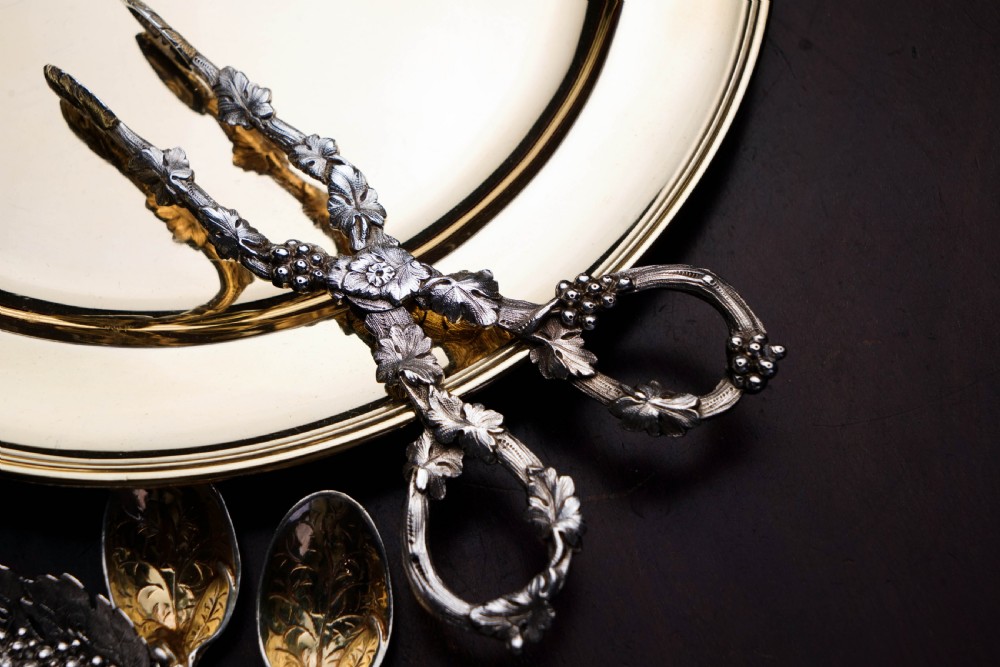 An Immaculate Georgian Solid Silver Sugar Tongs/Tea Tongs Naturalistic Style - 1836 View XIX