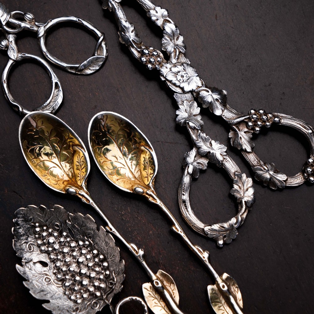 An Immaculate Georgian Solid Silver Sugar Tongs/Tea Tongs Naturalistic Style - 1836 View XXI