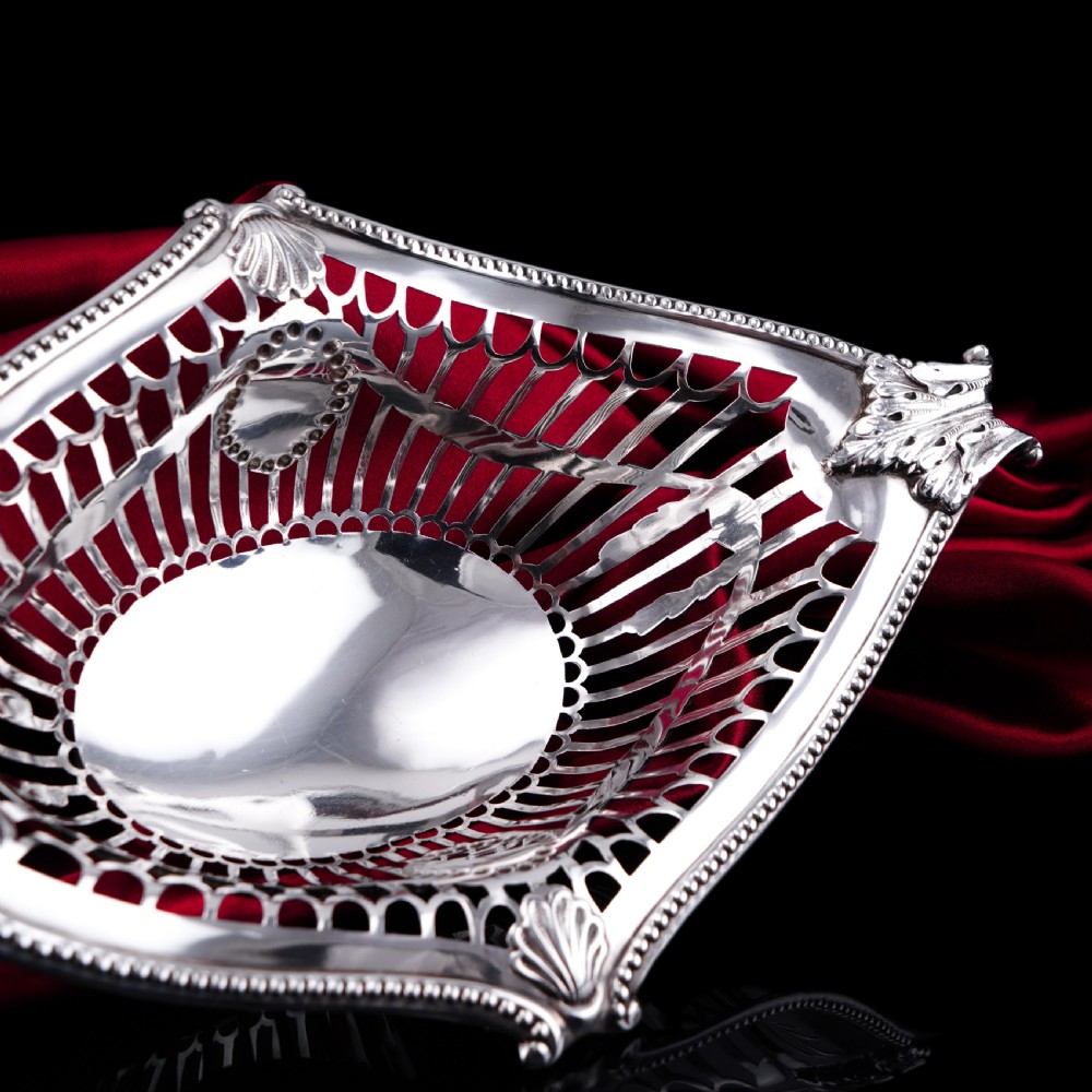 Antique Victorian Solid Silver Bowl/Basket in Neoclassical Style - William Hutton & Sons 1899 View XIII