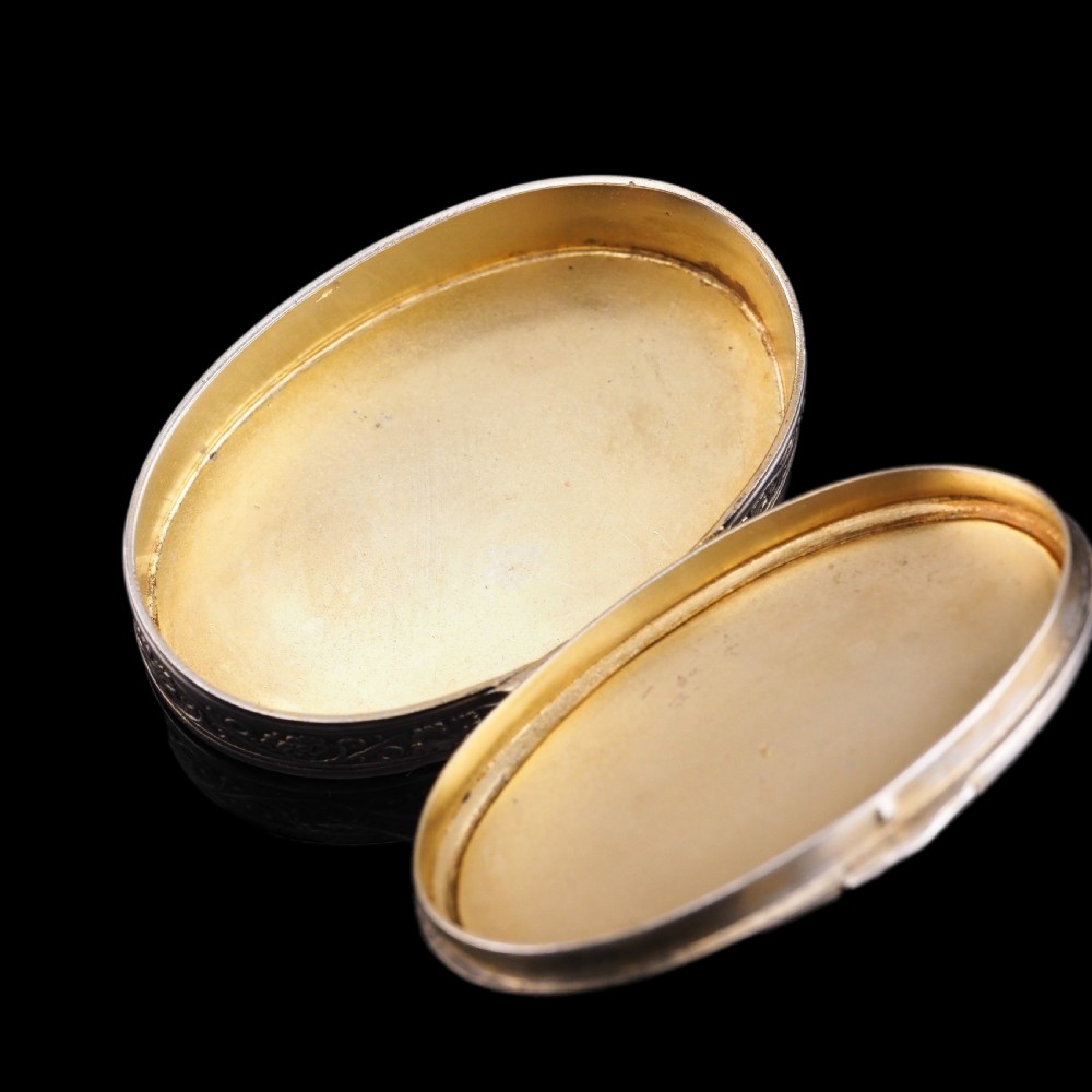 Antique Sterling Silver Box with Orange Guilloche Enamel - David Andersen c.1900 View XVIII