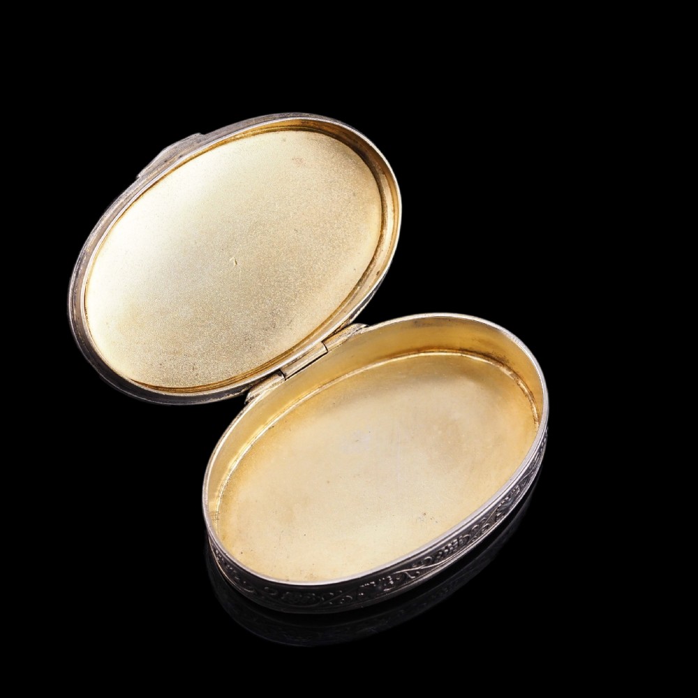 Antique Sterling Silver Box with Orange Guilloche Enamel - David Andersen c.1900 View XX