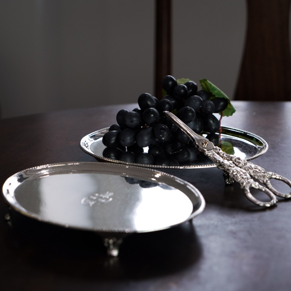 Antique Georgian Solid Sterling Silver Salver Pair in Neoclassical Design - London 1781 View XX