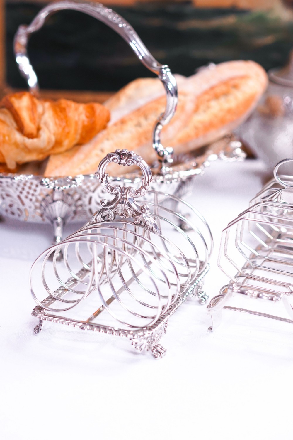 Antique Georgian Solid Sterling Silver Toast Rack Regency Style - London 1827 View IV