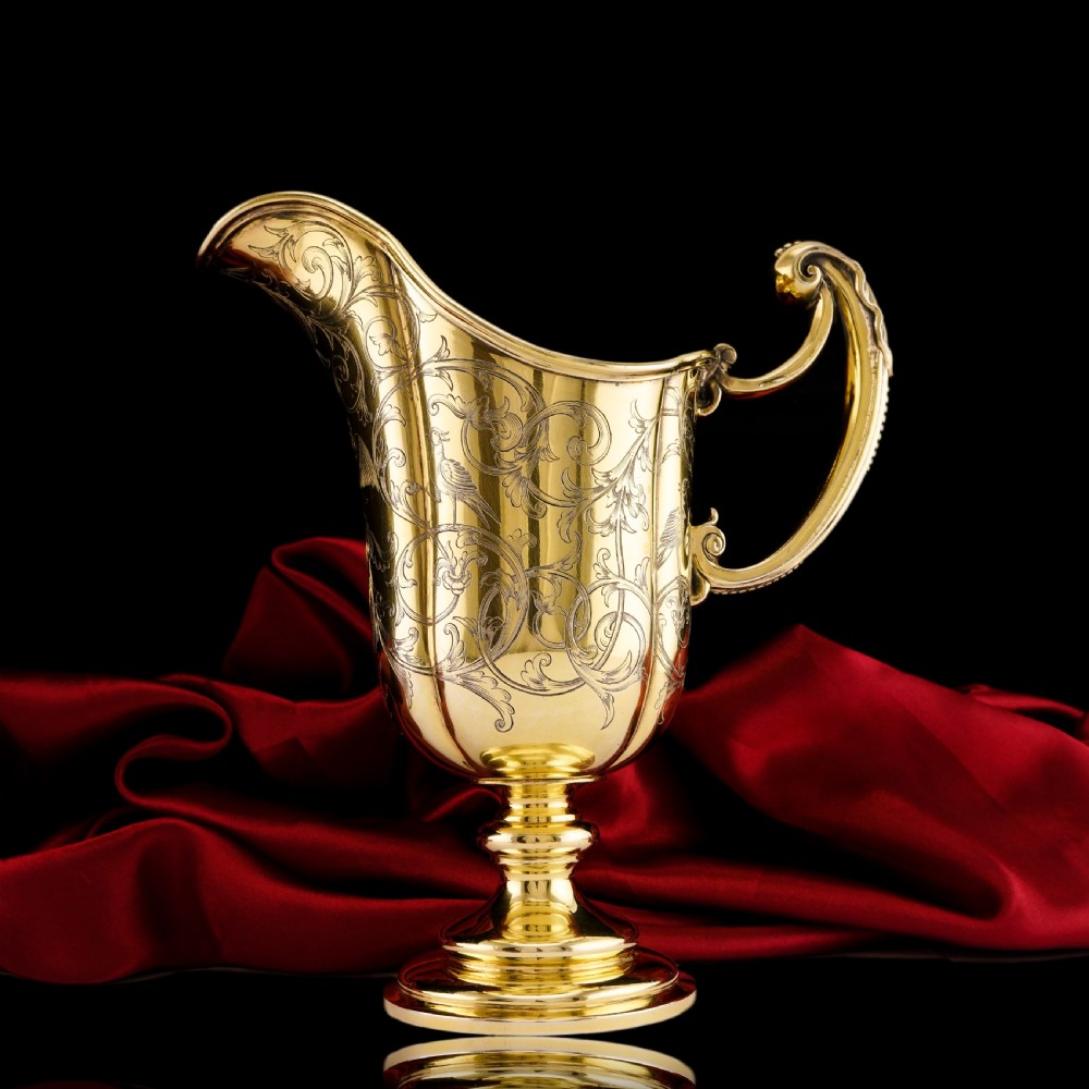 Magnificent Antique Victorian Solid Silver Gilt Ewer/Pitcher with Figural Engravings - Robert Garrard 1841 View XXII