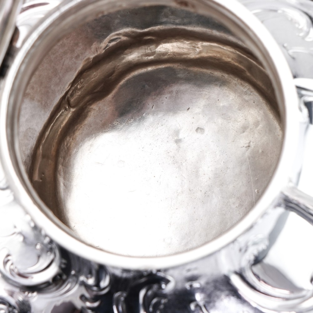 Antique Victorian Solid Silver Teapot in Louis XV Rococo Style - Barnard 1854 View XVIII
