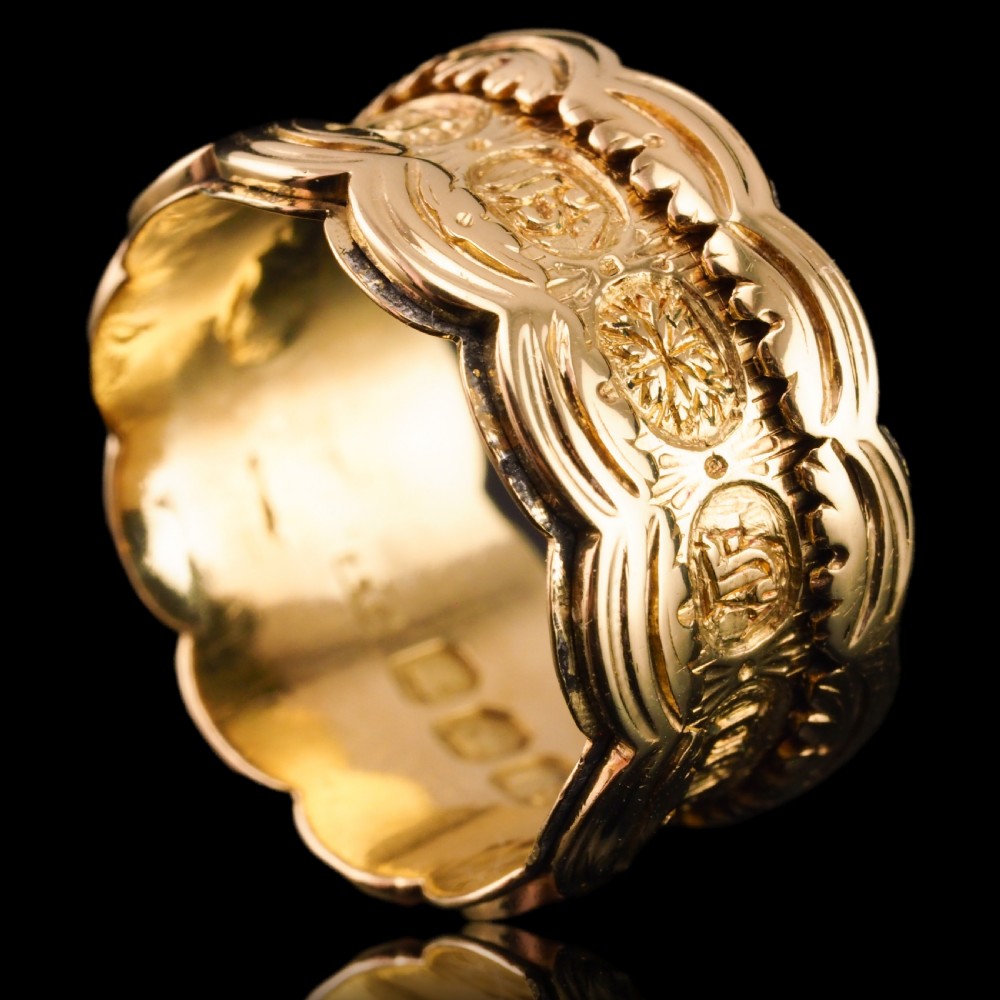 Antique Georgian 18K Gold Memory Ring - English, London 1831 View XII