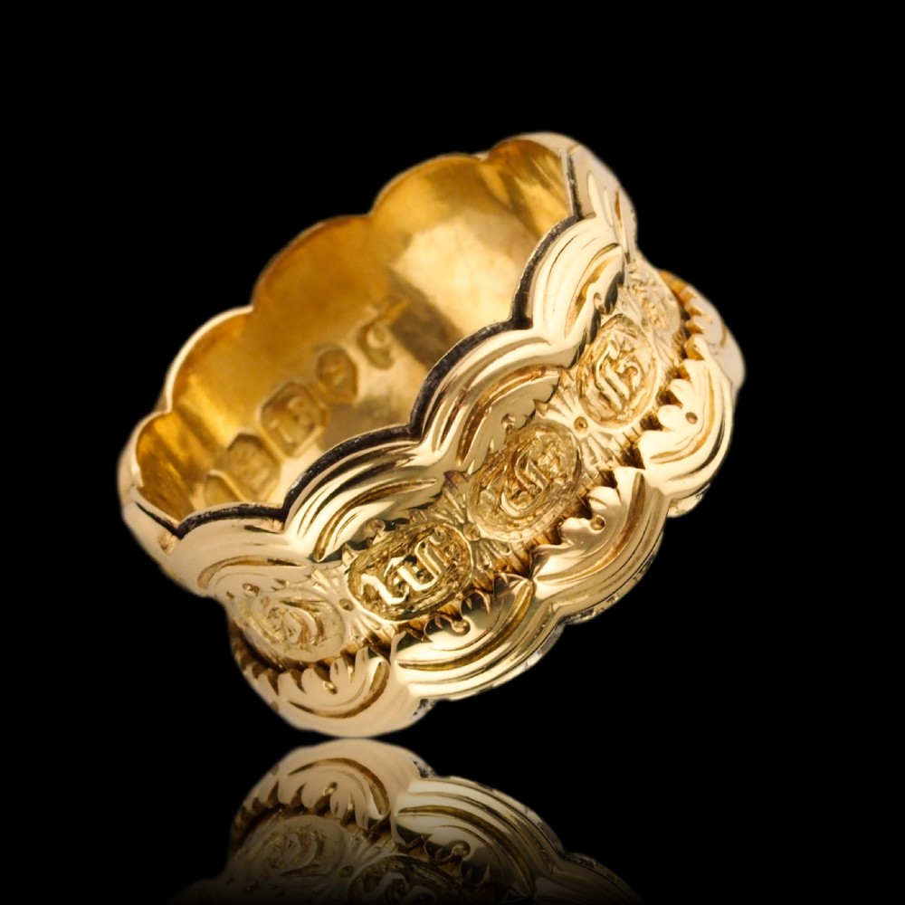 Antique Georgian 18K Gold Memory Ring - English, London 1831 View XXII