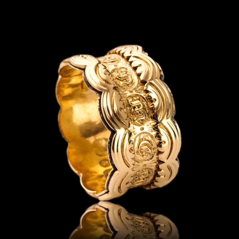 Antique Georgian 18K Gold Memory Ring - English, London 1831 View XXIII