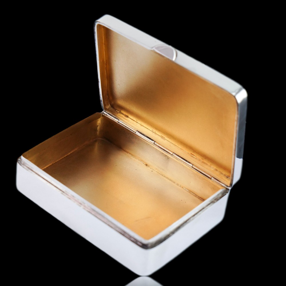Antique Large Solid Silver Enamel Box Guilloche and Rose Design - Steinhart & Co 1904 View X