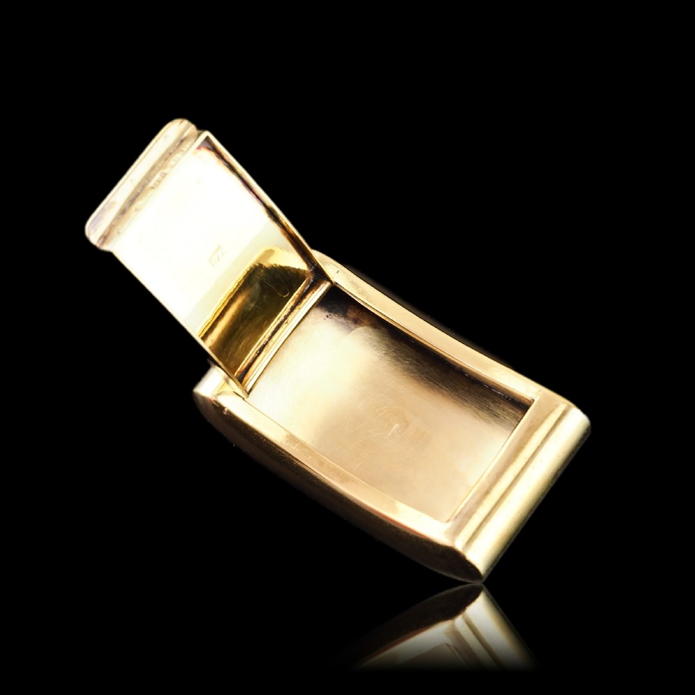 Antique Georgian Solid Silver Gilt Snuff Box Curved & Crested Design - William Simpson 1810 View XXVI