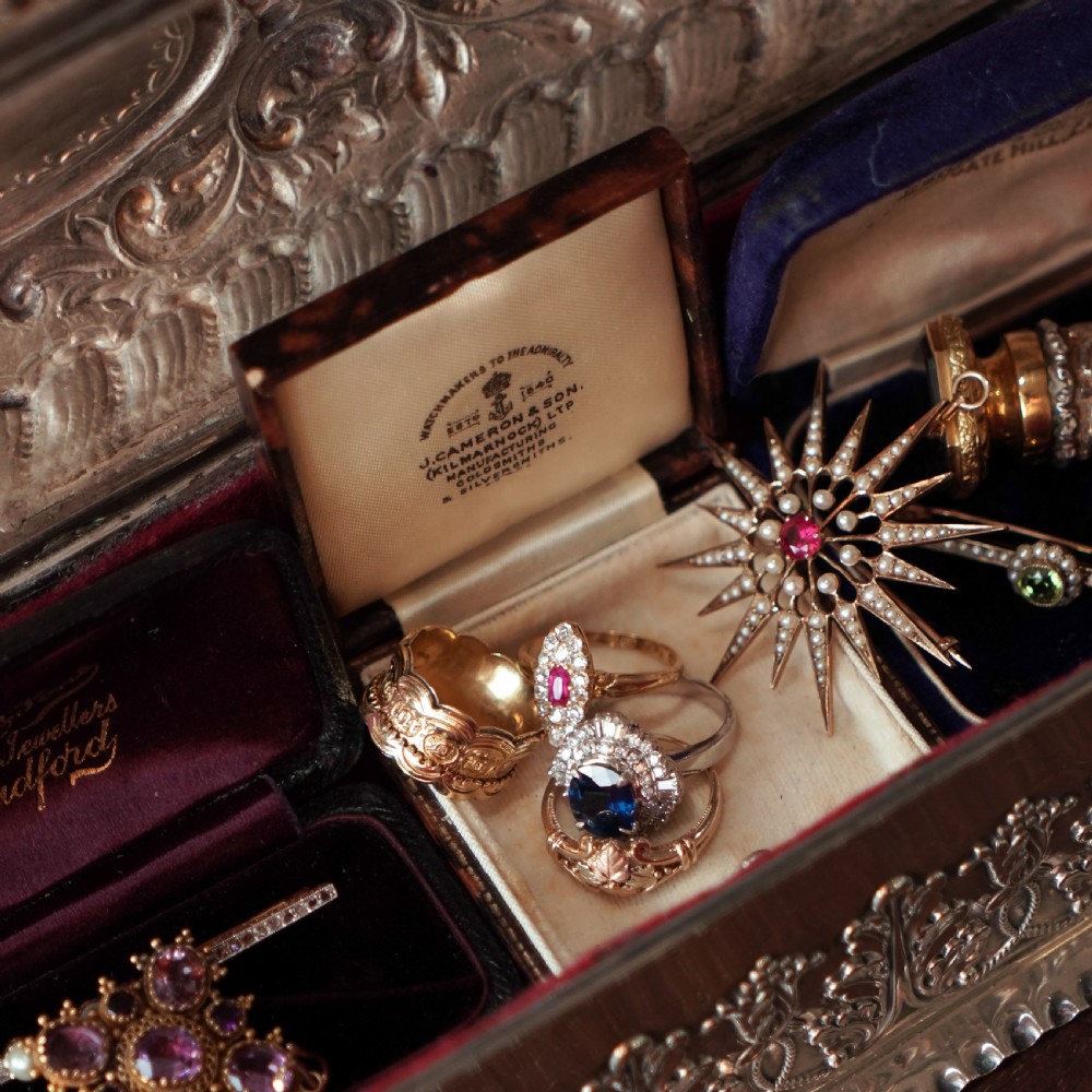 Giant Antique Edwardian Solid Silver Jewellery Box with Profuse Chased Decorations - Mappin & Webb Ltd 1901 View XI